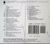 Listen (Brief Fourth Edition) by Joseph Kerman, Gary Tomlinson (2) - CD Back Cover