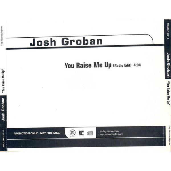 You Raise Me Up by Josh Groban - CD Album Cover