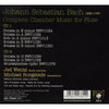 Complete Chamber Music For Flute by Johann Sebastian Bach, Jed Wentz, Michael Borgstede - CD Image