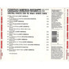 Christmas Favorites From The World's Favorite Tenors by José Carreras, Placido Domingo, Luciano Pavarotti - CD Back Cover