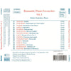 Romantic Piano Favourites Vol.1 by Balázs Szokolay - CD Back Cover