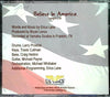 Believe In America by Erica Lane - CD Back Cover
