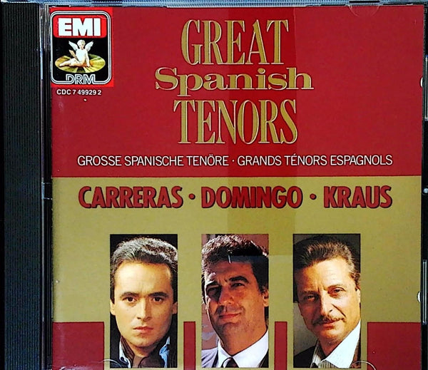 GREAT SPANISH TENORS by CARRERAS DOMINGO KRAUS - CD Album Cover