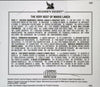 The Very Best Of Mario Lanza by Mario Lanza - CD Back Cover