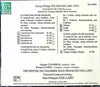 Musique de Table by Telemann - CD Back Cover