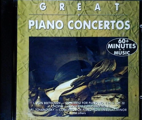 Great Piano Concertos by L. von Beethoven, F. Chopin, P.I. Tchaikovsky - CD Album Cover