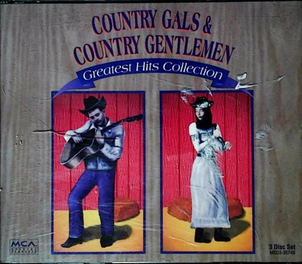 Country Gals & Country Gentlemen: Greatest Hits Collection by Various Artists - CD Album Cover