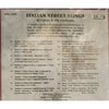 Italian Street Songs by Al Caiola And His Orchestra - CD Back Cover