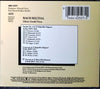 Bach Recital Italian Concerto Partita, Toccata by Johann Sebastian Bach - CD Back Cover