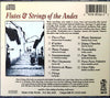 Flutes & Strings of the Andes by Native Musicians from the Altiplano - CD Back Cover