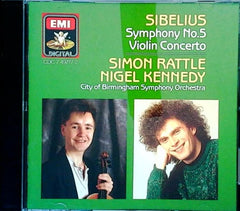 Symphony No.5 Violin Concerto by Sibelius (CD)