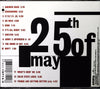 THE TWENTY FIFTH OF MAY by LENIN & McCARTHY - CD Back Cover