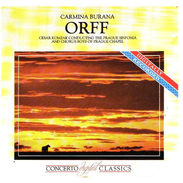 Carmina Burana by Carl Orff, Cesar Komzak, The Prague Symphony Orchestra, Chorus Boys Of The Prague Chapel - CD Album Cover