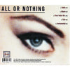 All Or Nothing by Miisa - CD Back Cover